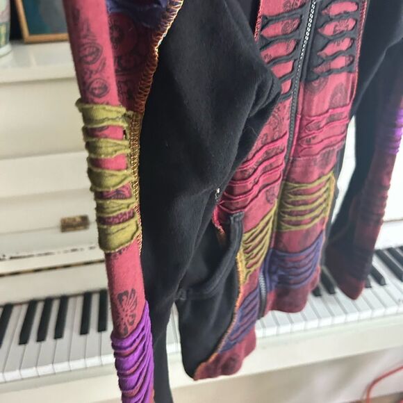 Ark Imports Bohemian Patchwork Bomber Jacket Small - Picture 10 of 16